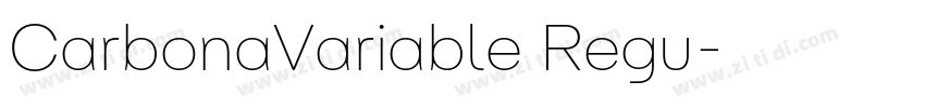 CarbonaVariable Regu字体转换